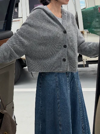 Yak Hooded Cardi